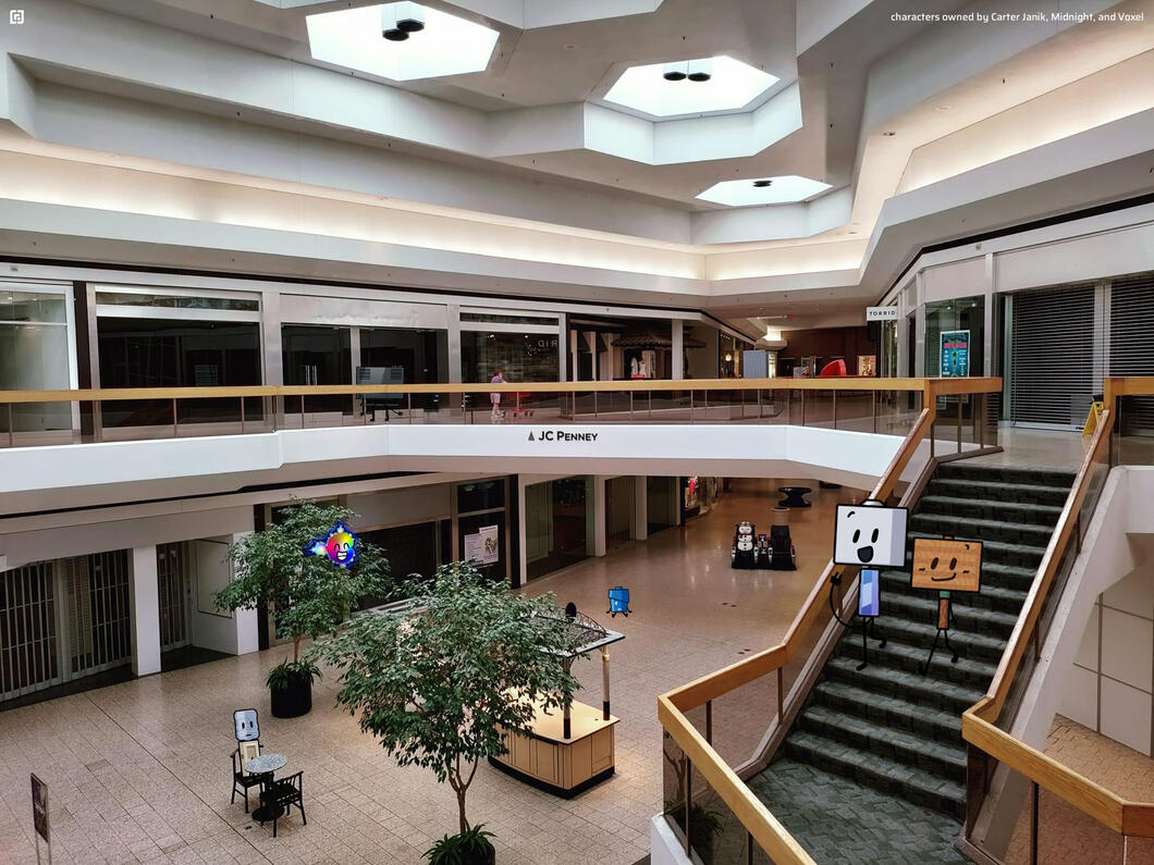 In the Liminal Mall (feat. Marker Cap and Midnight) 2024 • Procreate