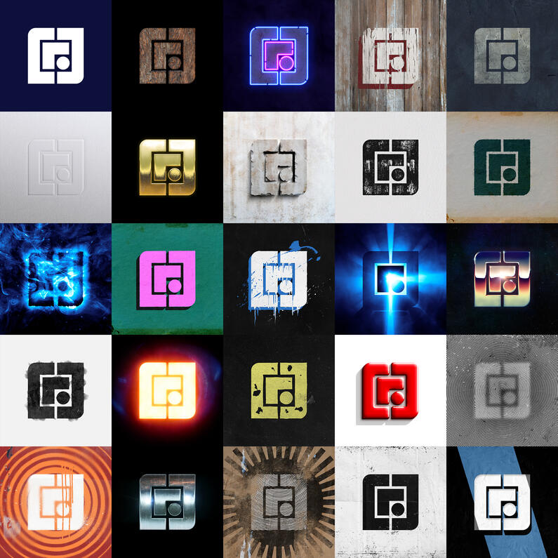 StudioCRJ Logo Collage 2024 • Adobe Photoshop