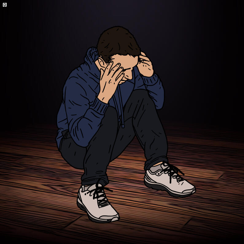 Comic Poses: Suffering 2024 • Adobe Photoshop